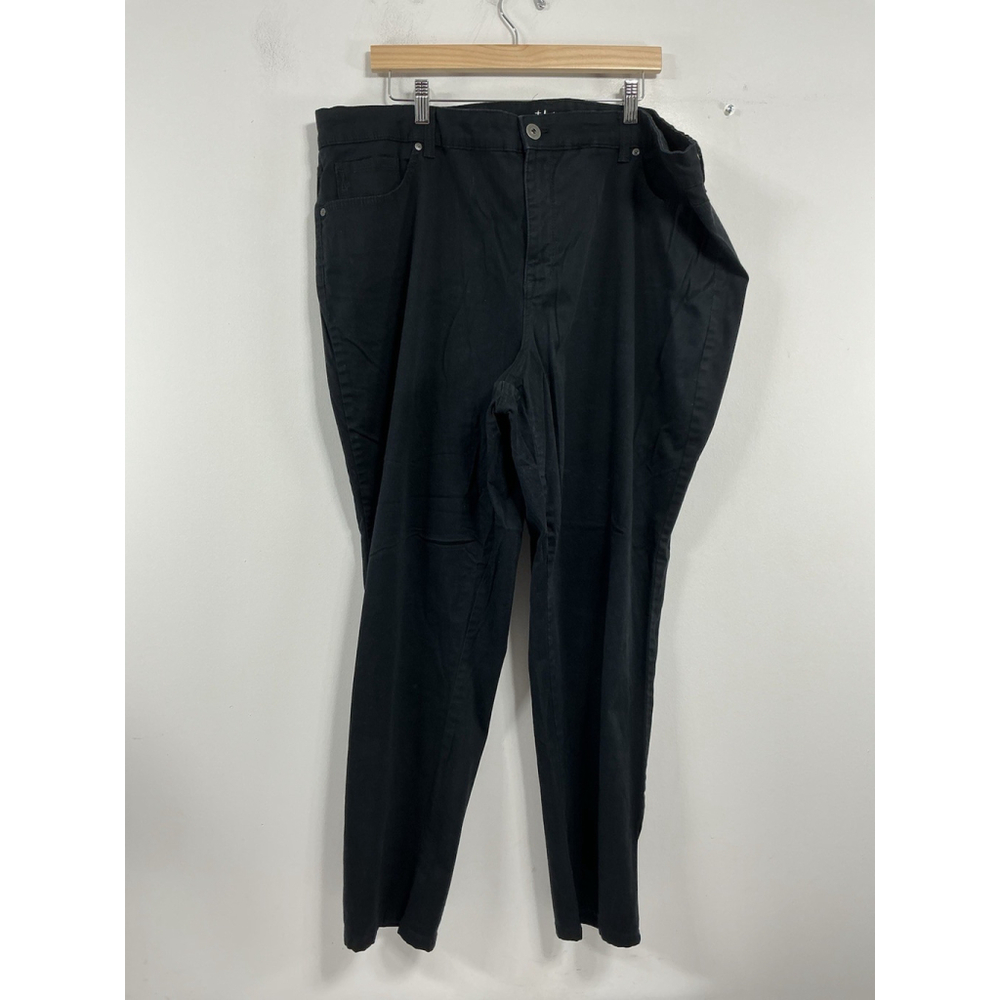Womans Style & Co Black Jeans 24 W Straight Leg
